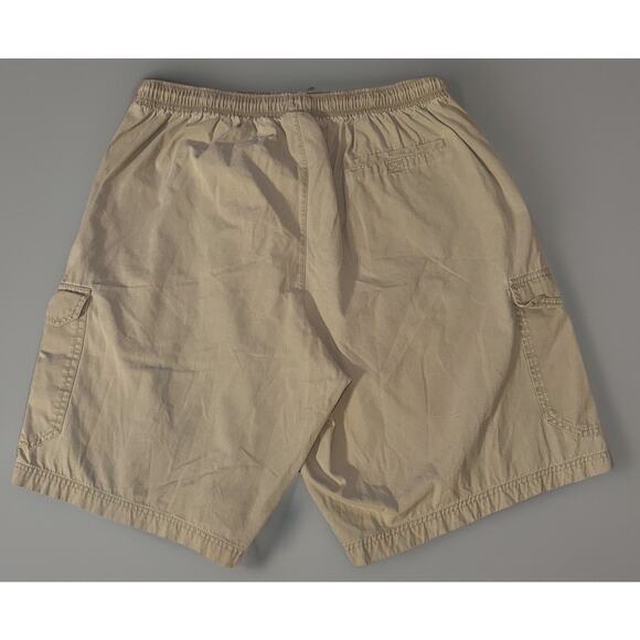 Nike Cargo Shorts Men’s XL Light Khaki Tan Woven Club Elastic Waist 8" Inseam - Picture 3 of 4